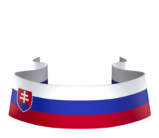 Slovakia flag element design national independence day banner ribbon png