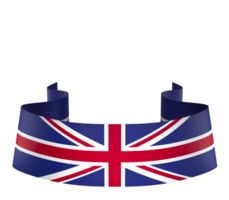 United Kingdom flag element design national independence day banner ribbon png