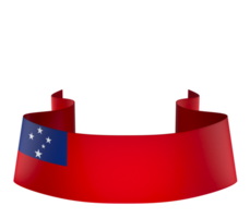 samoa drapeau élément conception nationale indépendance journée bannière ruban png