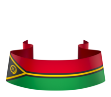 Vanuatu flag element design national independence day banner ribbon png