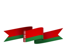 Belarus flag element design national independence day banner ribbon png