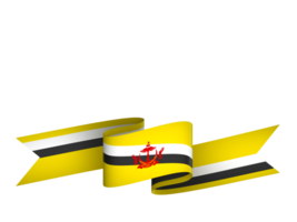 brunei bandeira elemento Projeto nacional independência dia bandeira fita png