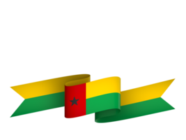 Guinea bissau Flagge Element Design National Unabhängigkeit Tag Banner Band png