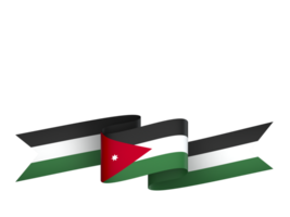 Jordan Flagge Element Design National Unabhängigkeit Tag Banner Band png