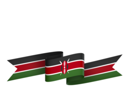 kenya flagga element design nationell oberoende dag baner band png