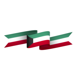 Kuwait bandera elemento diseño nacional independencia día bandera cinta png