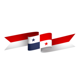 Panama Flagge Element Design National Unabhängigkeit Tag Banner Band png