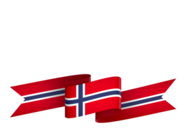 Norwegen Flagge Element Design National Unabhängigkeit Tag Banner Band png