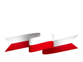 Poland flag element design national independence day banner ribbon png