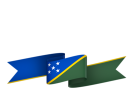 Salomone isole bandiera elemento design nazionale indipendenza giorno bandiera nastro png