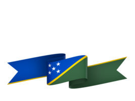 Solomon Islands flag element design national independence day banner ribbon png