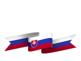 Eslováquia bandeira elemento Projeto nacional independência dia bandeira fita png