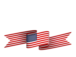United States flag element design national independence day banner ribbon png