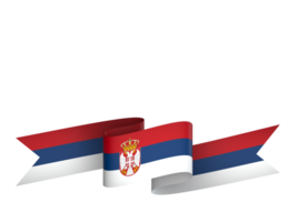 Serbia bandiera elemento design nazionale indipendenza giorno bandiera nastro png