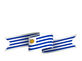 Uruguay drapeau élément conception nationale indépendance journée bannière ruban png