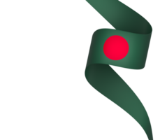 Bangladesch Flagge Element Design National Unabhängigkeit Tag Banner Band png