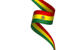 Bolivie drapeau élément conception nationale indépendance journée bannière ruban png
