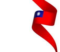 Taiwán bandera elemento diseño nacional independencia día bandera cinta png