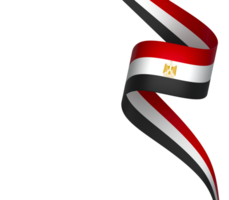 Egypte drapeau élément conception nationale indépendance journée bannière ruban png