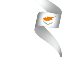 Cyprus flag element design national independence day banner ribbon png