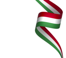 Hungary flag element design national independence day banner ribbon png