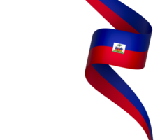 Haiti bandeira elemento Projeto nacional independência dia bandeira fita png