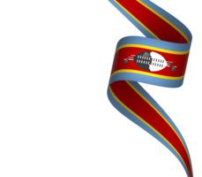 Eswatini flag element design national independence day banner ribbon png