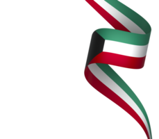 kuwait flagga element design nationell oberoende dag baner band png