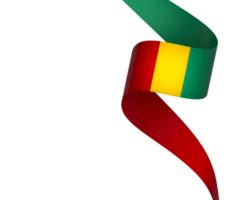 Guinea bandera elemento diseño nacional independencia día bandera cinta png