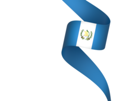 Guatemala flag element design national independence day banner ribbon png