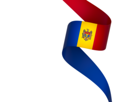 moldova bandiera elemento design nazionale indipendenza giorno bandiera nastro png