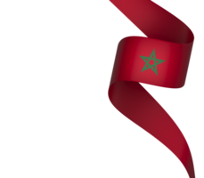 Marocco bandiera elemento design nazionale indipendenza giorno bandiera nastro png