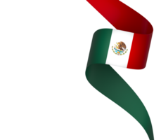 mexico flagga element design nationell oberoende dag baner band png