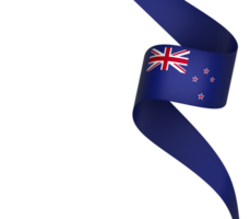 New Zealand flag element design national independence day banner ribbon png