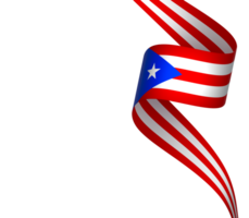 puerto rico Flagge Element Design National Unabhängigkeit Tag Banner Band png