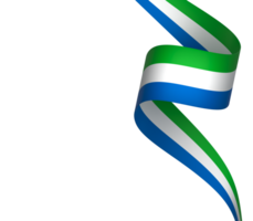 Sierra Leone flag element design national independence day banner ribbon png