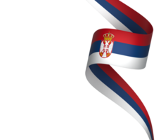 Serbia flag element design national independence day banner ribbon png