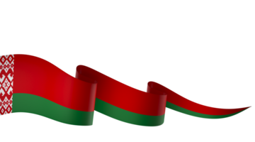 Belarus flag element design national independence day banner ribbon png