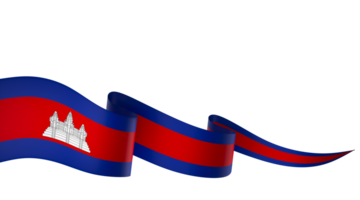 Kambodscha Flagge Element Design National Unabhängigkeit Tag Banner Band png