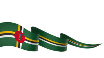 dominica bandera elemento diseño nacional independencia día bandera cinta png