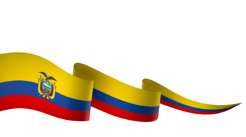 ecuador bandiera elemento design nazionale indipendenza giorno bandiera nastro png