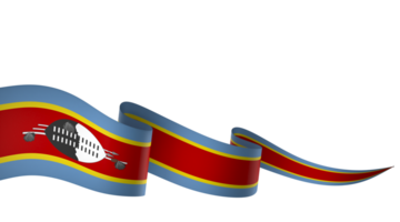 Eswatini flag element design national independence day banner ribbon png