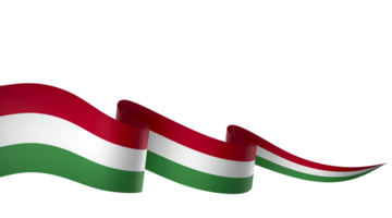 Hungary flag element design national independence day banner ribbon png