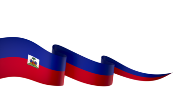 Haiti flag element design national independence day banner ribbon png