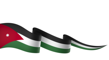 Giordania bandiera elemento design nazionale indipendenza giorno bandiera nastro png
