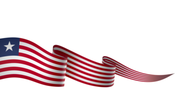 Liberia flag element design national independence day banner ribbon png