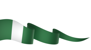 Nigeria Flagge Element Design National Unabhängigkeit Tag Banner Band png