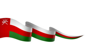 Oman Flagge Element Design National Unabhängigkeit Tag Banner Band png