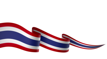 thailand flagga element design nationell oberoende dag baner band png