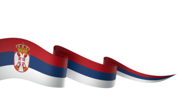 Serbia flag element design national independence day banner ribbon png